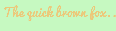Image with Font Color ECC87A and Background Color C6F9C1